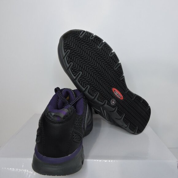 Skechers safety toe shoes, Slip Resistant, Woman's Size 7.5, Black. brand new - Picture 4 of 4